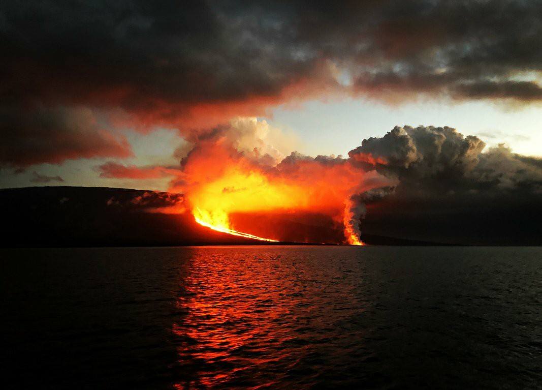 January 26, 2020. EN. Ecuador / Galapagos : Fernandina , Philippines : Taal , Kamchatka : Sheveluch , Indonesia : Anak Krakatau , Guatemala : Santiaguito .