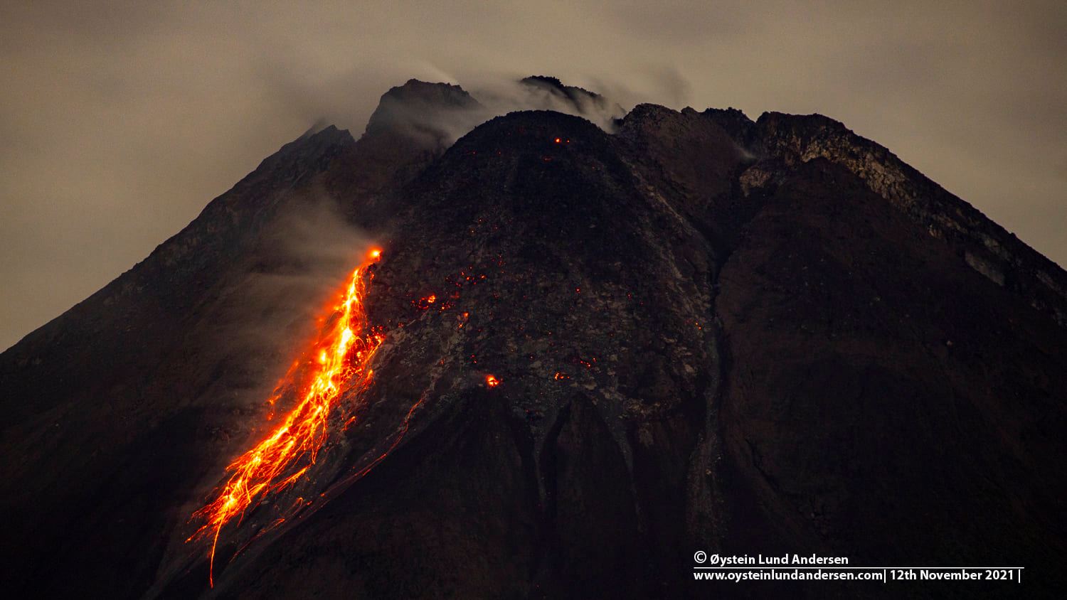 Lire la suite à propos de l’article November 20, 2021. EN. Spain / La Palma : Cumbre Vieja , Indonesia : Merapi , Alaska : Katmai , Kamchatka : Karymsky , Iceland : Hekla , Alaska : Pavlof .