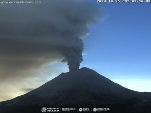 Lire la suite à propos de l’article 26 Octobre 2024. FR. Mexique : Popocatepetl , Chili : Copahue , Indonésie : Merapi , Indonésie : Semeru , Colombie : Galeras .