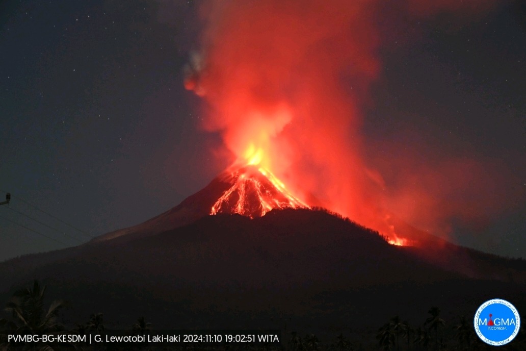 Lire la suite à propos de l’article November 11, 2024. EN. Indonesia : Lewotobi  Laki-laki , Italy / Sicily : Etna , Indonesia : Rokatenda , Chile : Laguna del Maule , Ecuador : El Reventador .