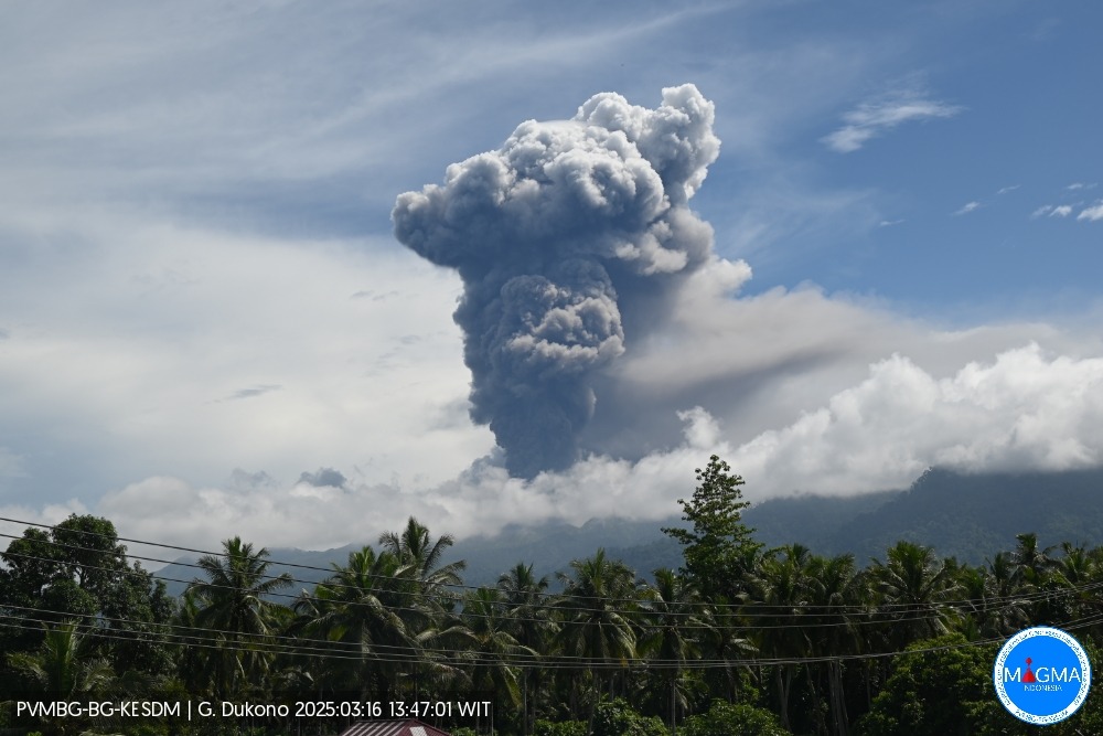 Lire la suite à propos de l’article March 17, 2025. EN. Indonesia : Dukono , Alaska : Katmai , Chile : Lascar , Ecuador : El Reventador , Guatemala : Santiaguito .