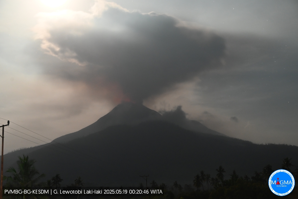 Lire la suite à propos de l’article May 19, 2025. EN. Indonesia : Lewotobi Laki-laki , Hawaii : Kilauea , Ecuador : Sangay , Guatemala : Fuego , Peru : Sabancaya .