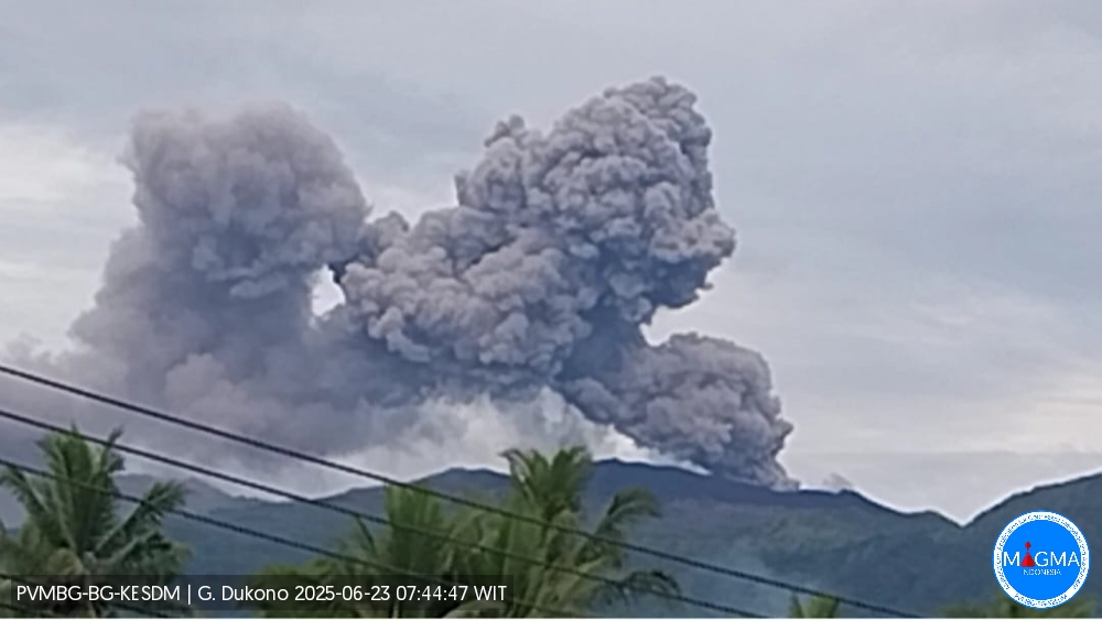 Lire la suite à propos de l’article June 23, 2025. EN. Indonesia : Ili Lewotolok / Dukono , Chile : Puyehue / Cordon Caulle , Ecuador : El Reventador , Vanuatu Archipelago , Ambae .