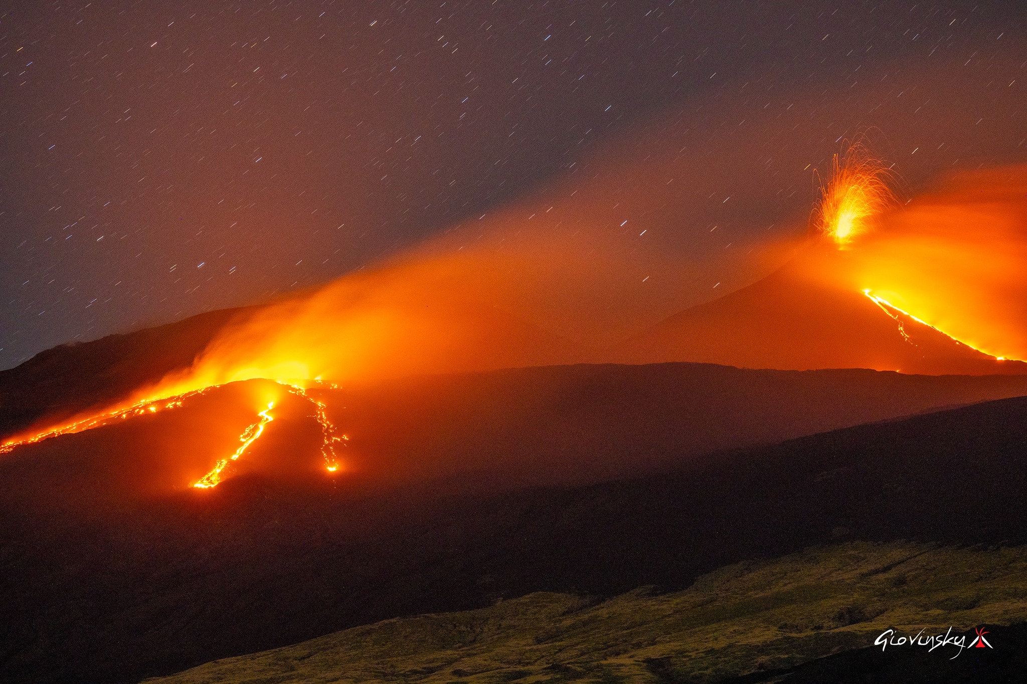 Lire la suite à propos de l’article 27 Aout 2025 . FR. Italie / Sicile : Etna , Italie : Stromboli , Kamchatka : Karymsky , Indonésie : Kelimutu , Colombie : Chiles / Cerro Negro .