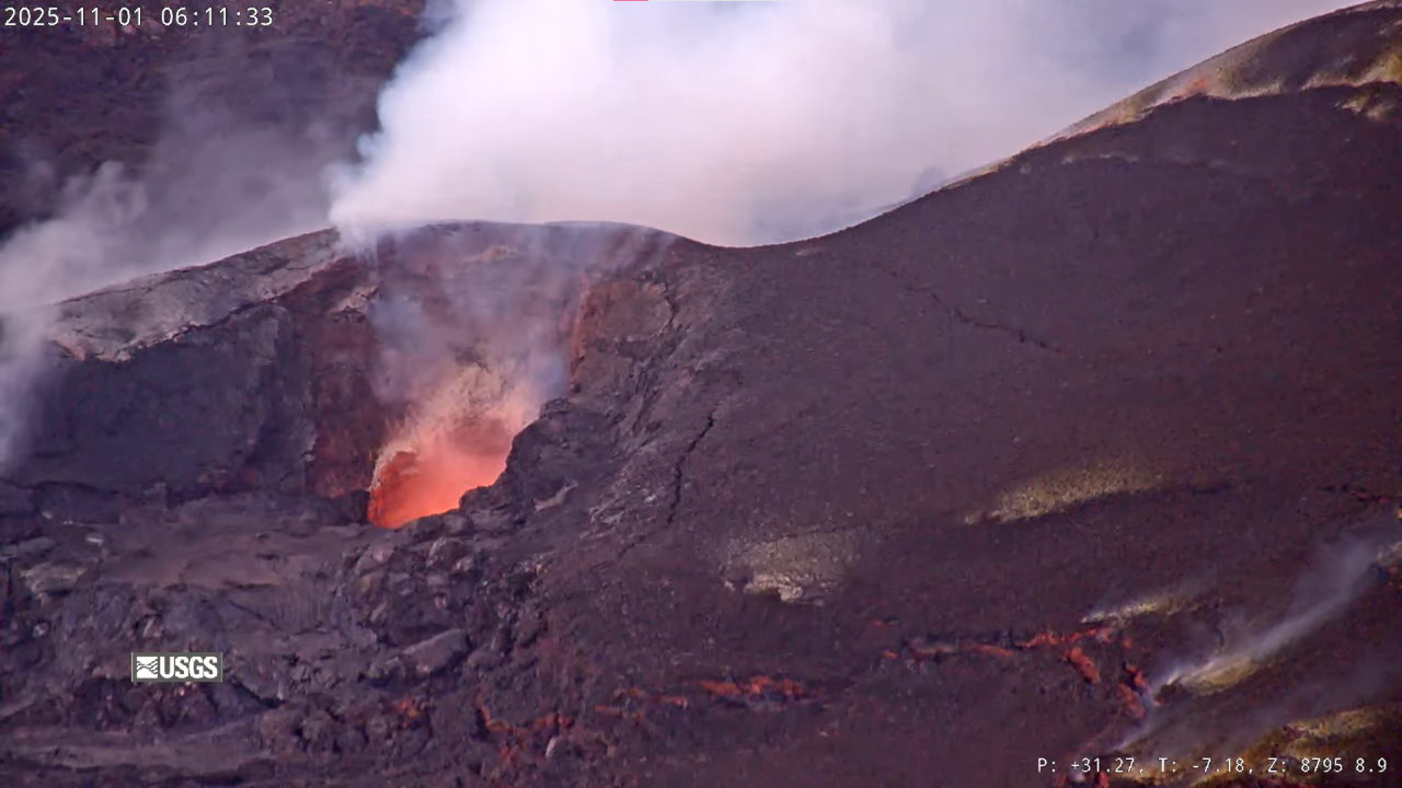 Lire la suite à propos de l’article November 2, 2025. EN. Hawaii : Kilauea , Indonesia : Marapi , Colombia : Cumbal , Costa Rica : Rincón de la Vieja , Alaska : Great Sitkin .