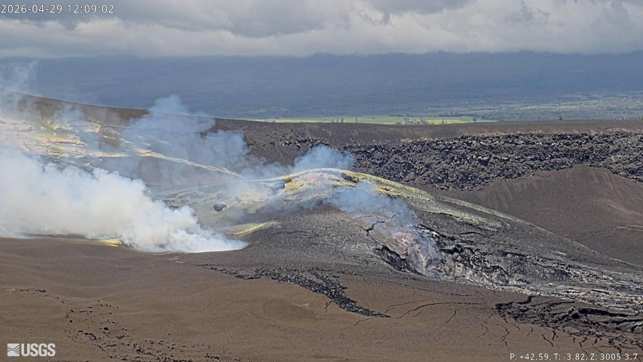 You are currently viewing May 4, 2026. EN. Hawaii : Kilauea , Colombia : Galeras , Indonesia : Dukono , La Martinique : Mount Pelée , Guatemala : Santiaguito .