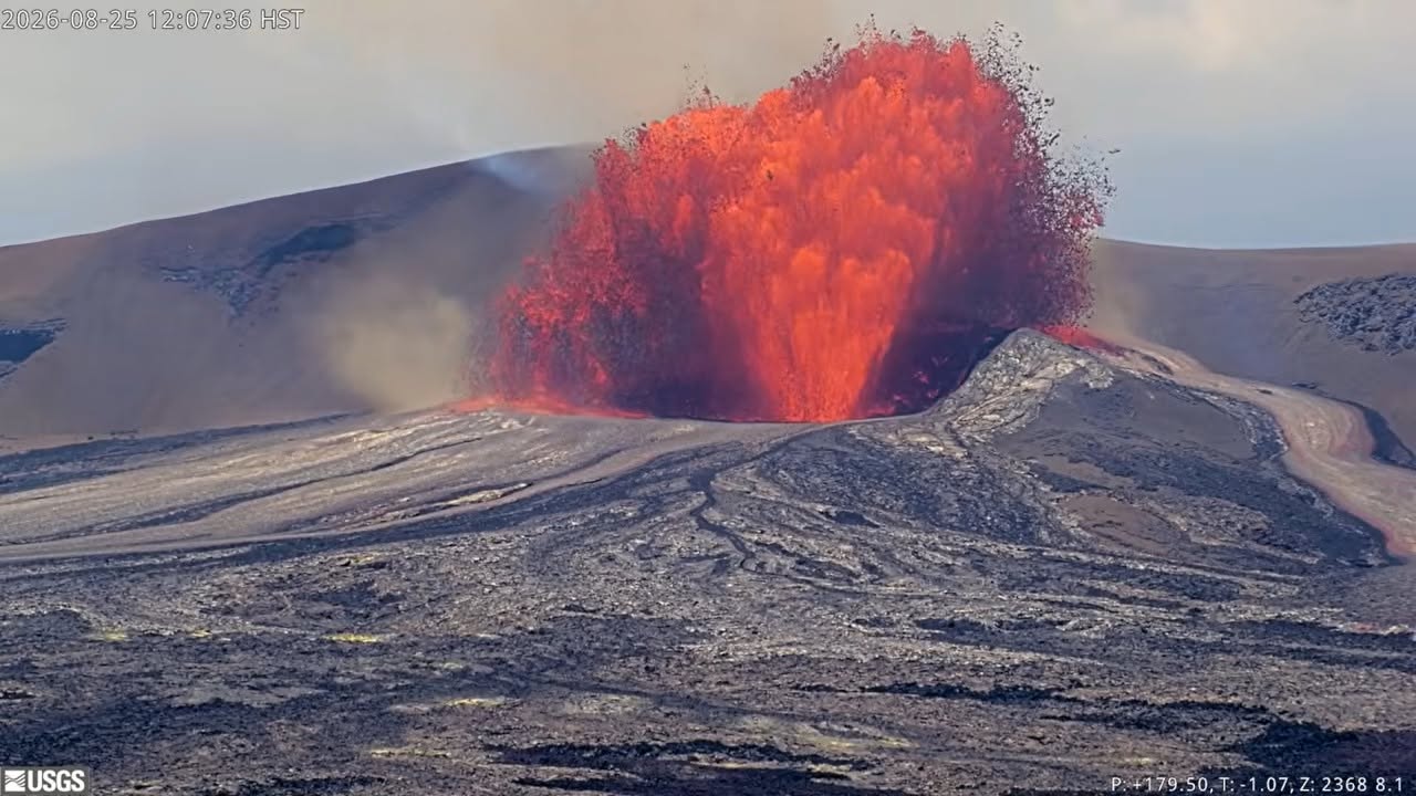 Lire la suite à propos de l’article August 26, 2026. EN. Hawaii : Kilauea , Italy / Sicily : Etna , Italy : Stromboli , Indonesia : Anak Krakatau , Colombia : Chiles / Cerro Negro .