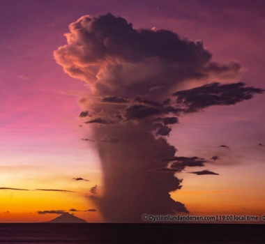 05 Janvier 2019 . Fr. Indonésie : Anak Krakatau , Colombie : Cerro Machin , Costa Rica : Turrialba / Poas , Russie / Iles Kouriles : Ebeko , Alaska : Veniaminof .