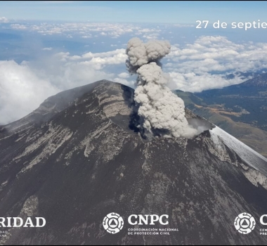 September 28, 2019. EN. Mexico : Colima , Mexico : Popocatepetl , Indonesia : Anak Krakatau , Colombia : Chiles / Cerro Negro .